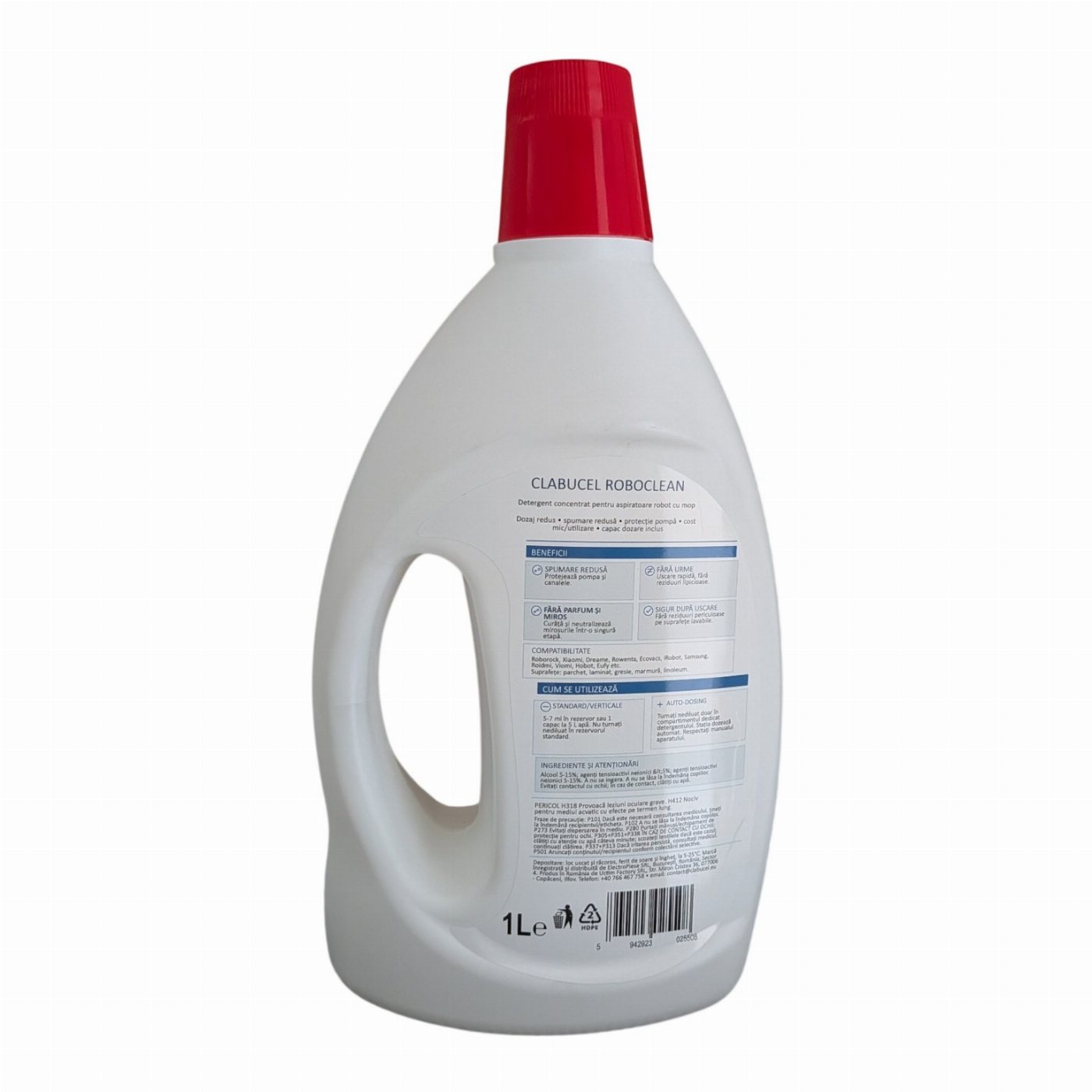 Detergent Clăbucel Roboclean pentru aspirator robot cu mop universal 1000ml – imaginea 5