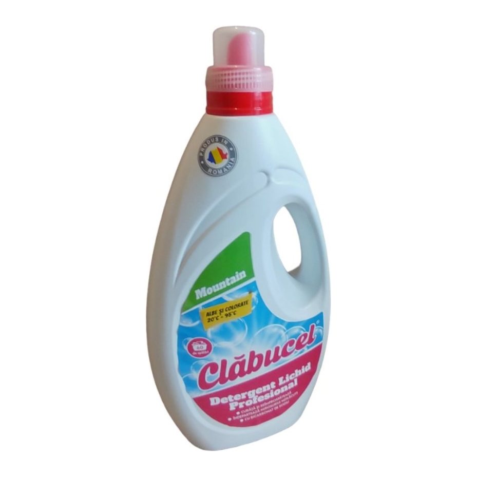 Detergent de rufe lichid gel Clăbucel pentru rufe albe și colorate 3L - Mountain