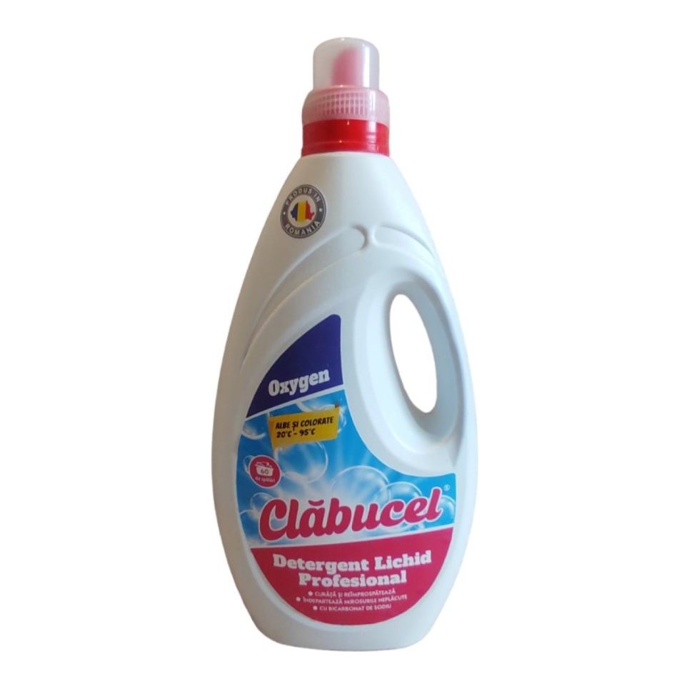 Detergent de rufe lichid gel Clăbucel pentru rufe albe și colorate 3L - Oxygen – imaginea 2