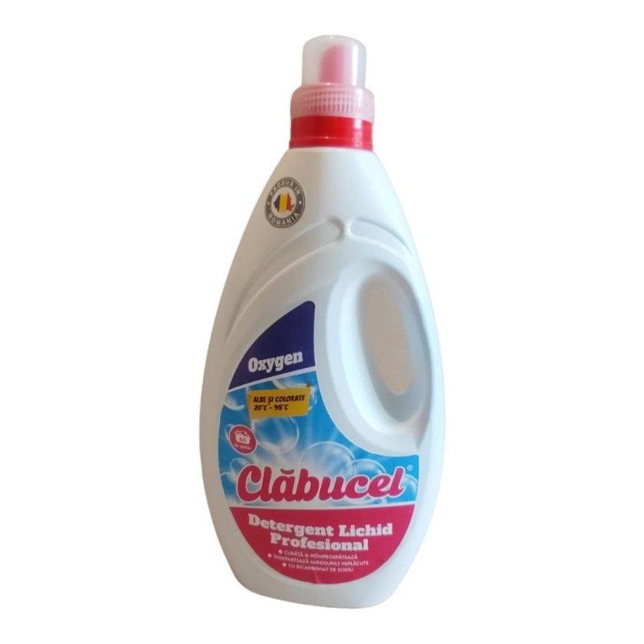 Detergent de rufe lichid gel Clăbucel pentru rufe albe și colorate 3L - Oxygen – imaginea 3