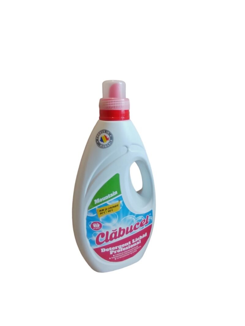 Detergent de rufe lichid gel profesional Clabucel pentru rufe albe si colorate 3L - Mountain