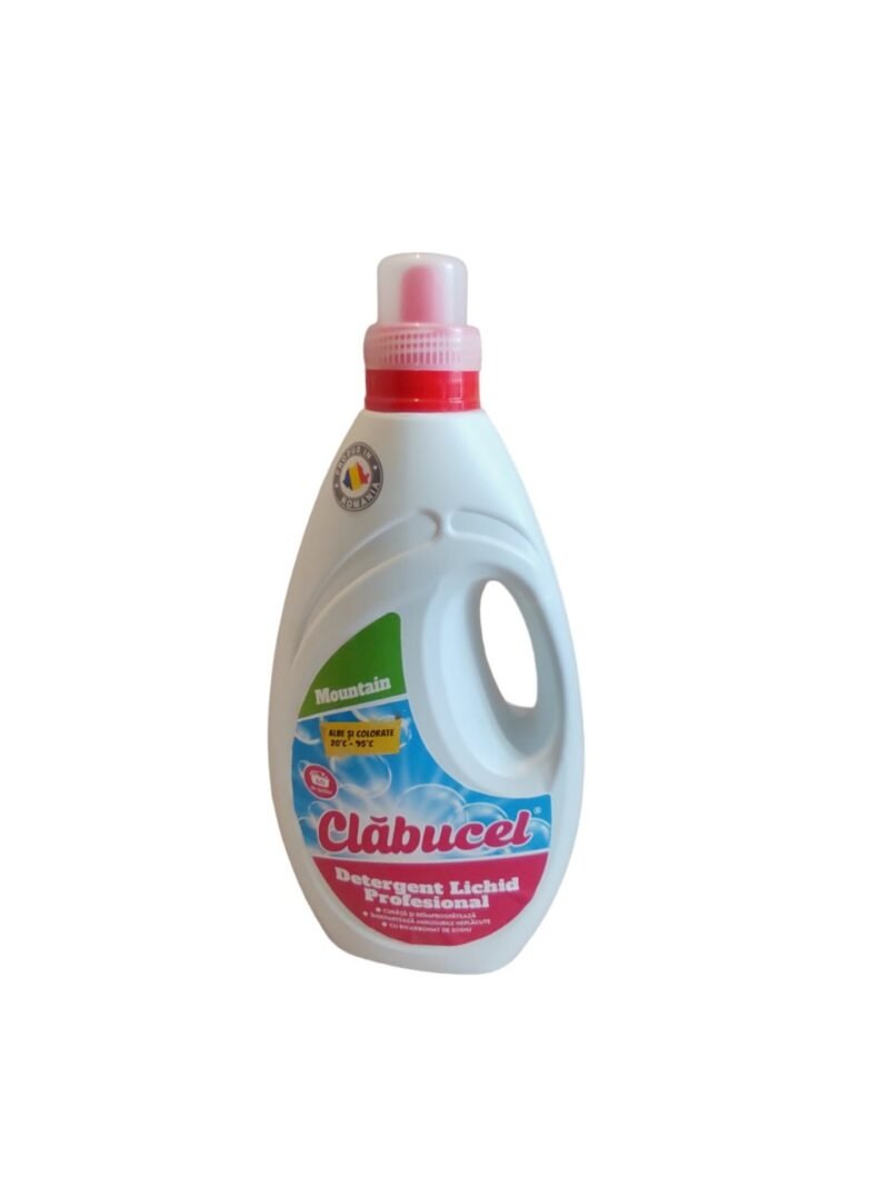 Detergent de rufe lichid gel profesional Clabucel pentru rufe albe si colorate 3L - Mountain - imagine 2